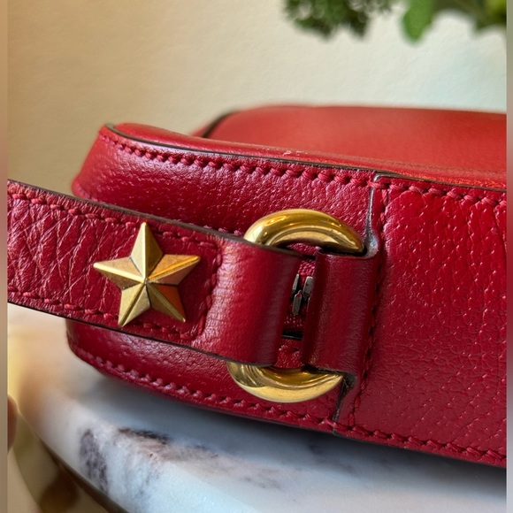 Gucci Web Animalier Crossbody Bag. Red - Picture 6 of 14